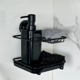 Porta Sabonete Liquido Splash Preto 290ml - Ela Decora